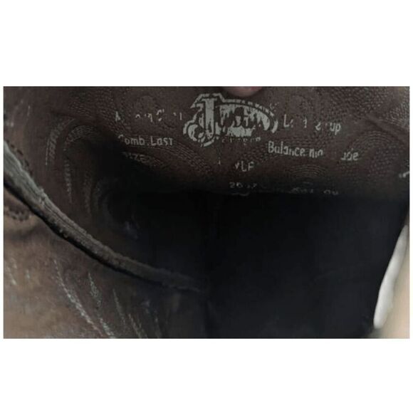 JUSTIN BOOTS 12' Square Toe Stampede Western Boot Size 9 - Picture 10 of 10